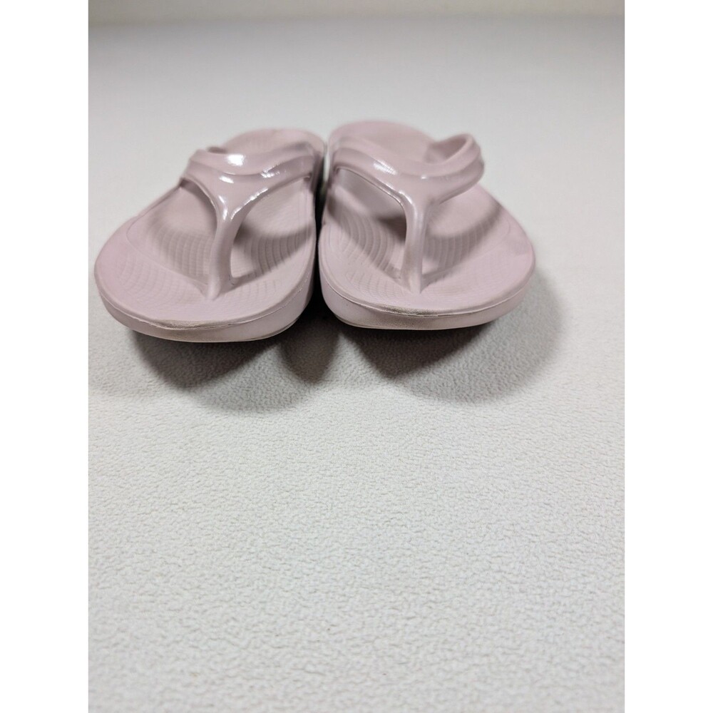 Oofos Oolala Women’s 9 Recovery Slip-On Flip Flop Sandals Stardust Pink Beach - Picture 7 of 7